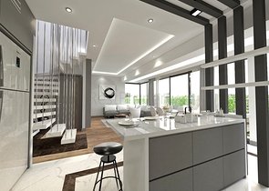 Инвестиционный проект вилл 5+1 в районе Гюзельоба Лара Анталья