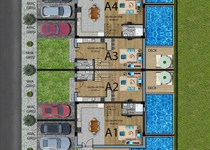 Инвестиционный проект вилл 5+1 в районе Гюзельоба Лара Анталья