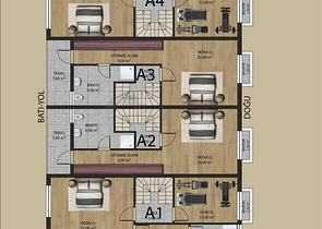 Инвестиционный проект вилл 5+1 в районе Гюзельоба Лара Анталья