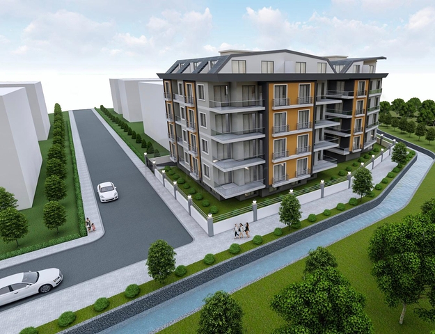 Комплекс на стадии строительства в центре Алании