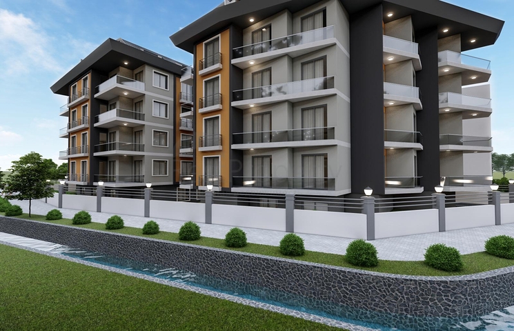 Комплекс на стадии строительства в центре Алании