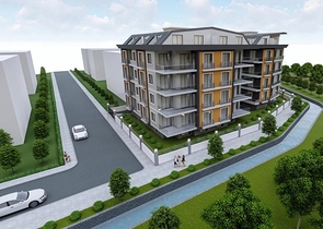 Комплекс на стадии строительства в центре Алании