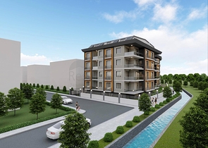 Комплекс на стадии строительства в центре Алании