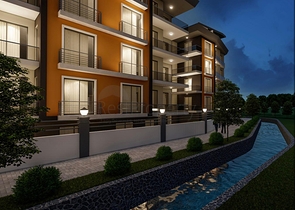 Комплекс на стадии строительства в центре Алании