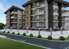 Комплекс на стадии строительства в центре Алании