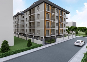 Комплекс на стадии строительства в центре Алании