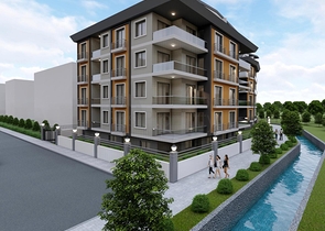 Комплекс на стадии строительства в центре Алании