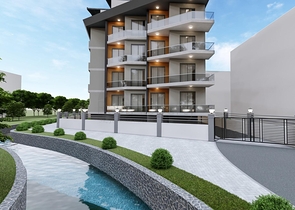 Комплекс на стадии строительства в центре Алании