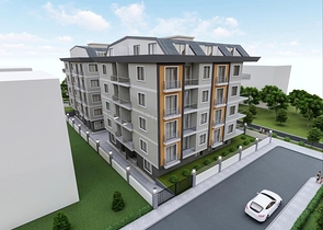 Комплекс на стадии строительства в центре Алании