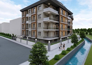 Комплекс на стадии строительства в центре Алании