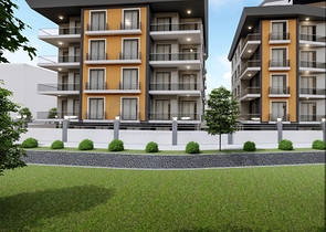 Комплекс на стадии строительства в центре Алании