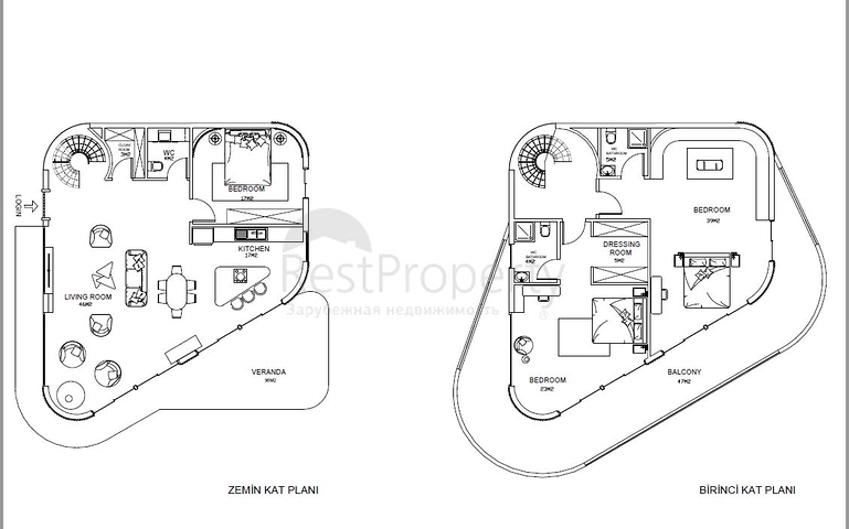Новый проект вилл в районе Каргыджак города Аланья