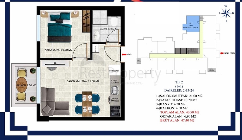 Апартаменты в строящемся комплексе