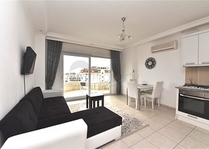 Меблированная квартира 1+1 в районе Джикджили