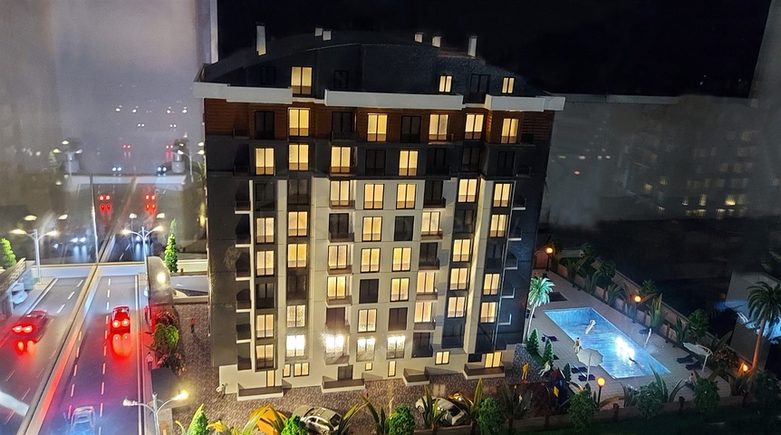 Квартиры 1+1,3+1 в комфортабельном доме в Анталии