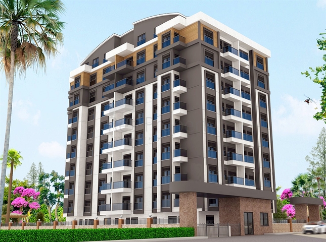 Квартиры 1+1,3+1 в комфортабельном доме в Анталии