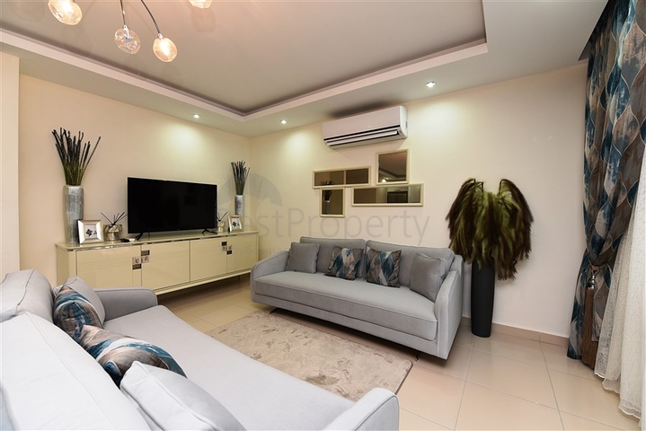 Меблированный дуплекс с большой террасой 2+1