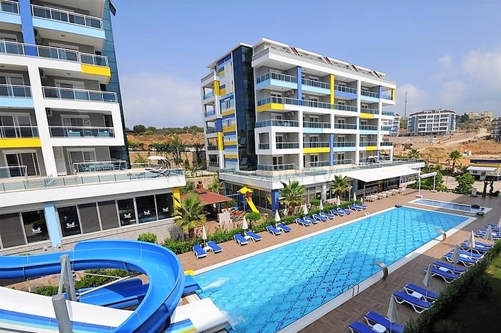 Меблированный дуплекс с большой террасой 2+1