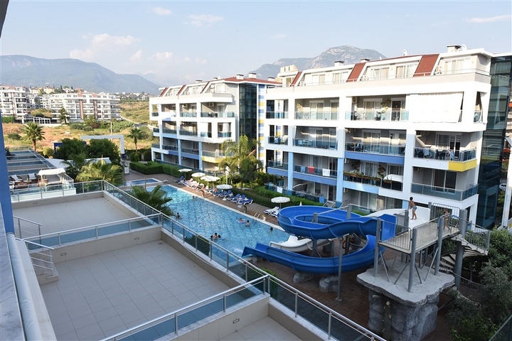 Меблированный дуплекс с большой террасой 2+1