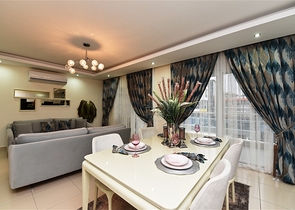 Меблированный дуплекс с большой террасой 2+1