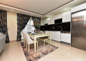 Меблированный дуплекс с большой террасой 2+1