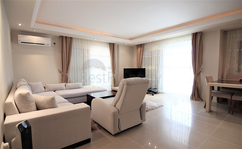 Трёхкомнатная квартира с мебелью