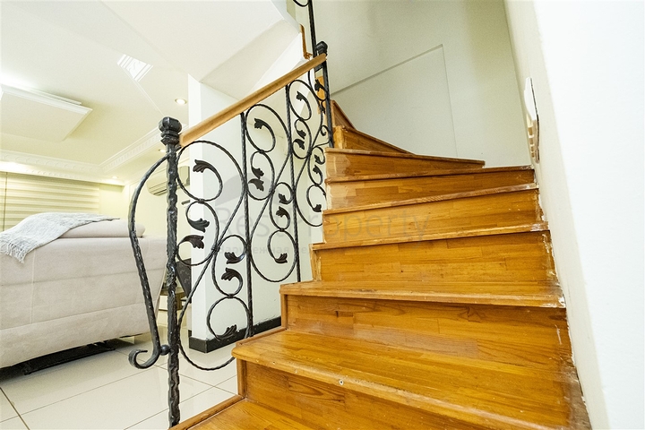 Вилла 4+1 в комплексе в районе Кунду Лара в 10 минутах от пляжа