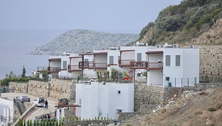 Вилла с видом на море с собственным бассейном в Бодруме