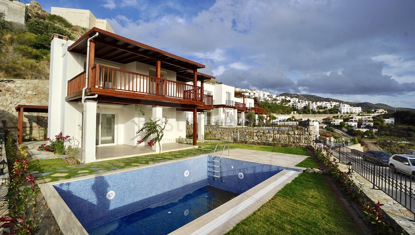 Вилла с видом на море с собственным бассейном в Бодруме