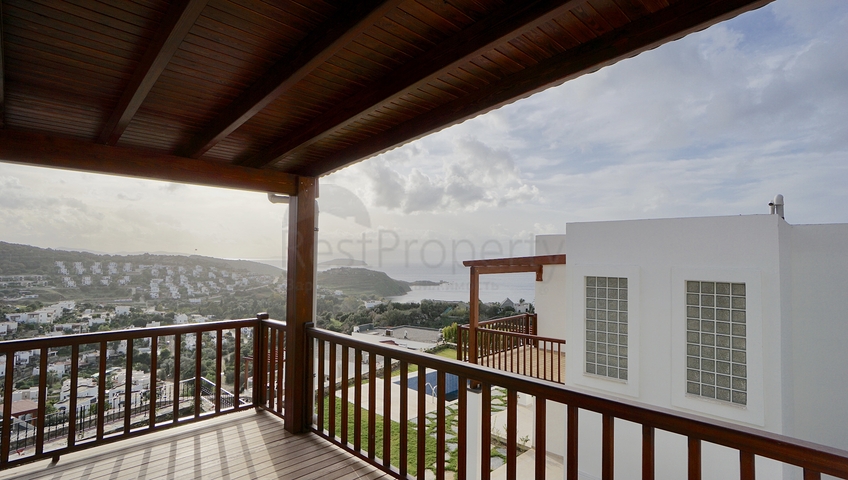 Вилла с видом на море с собственным бассейном в Бодруме