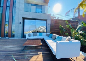 Стильная вилла с потрясающим видом нa море, горы и Бодрум.