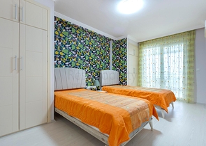 Меблированная квартира планировки 2+1 в районе Махмутлар