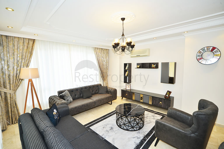 Меблированная квартира планировки 2+1 в районе Махмутлар