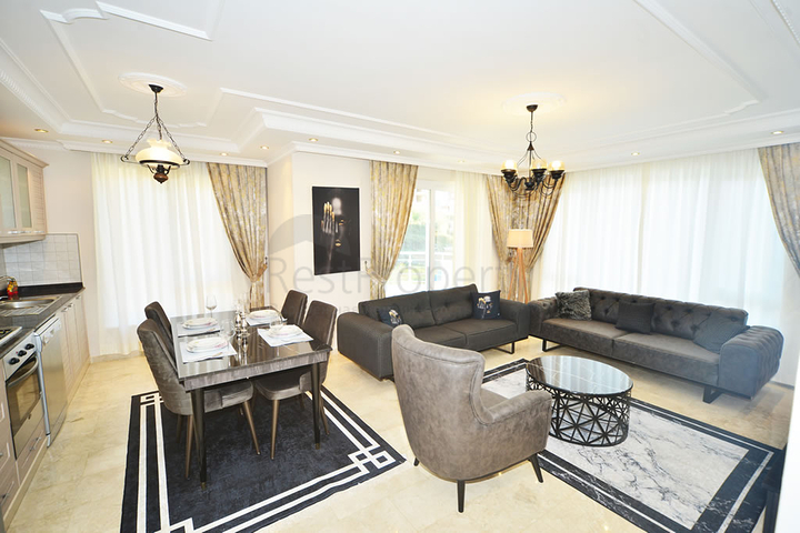 Меблированная квартира планировки 2+1 в районе Махмутлар