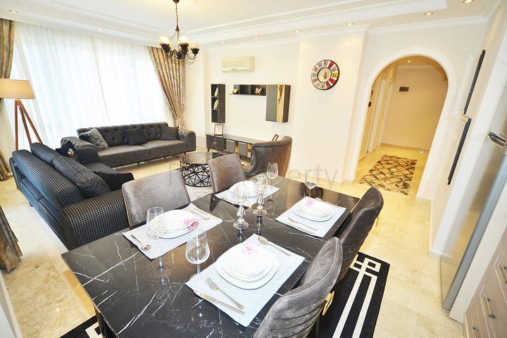 Меблированная квартира планировки 2+1 в районе Махмутлар