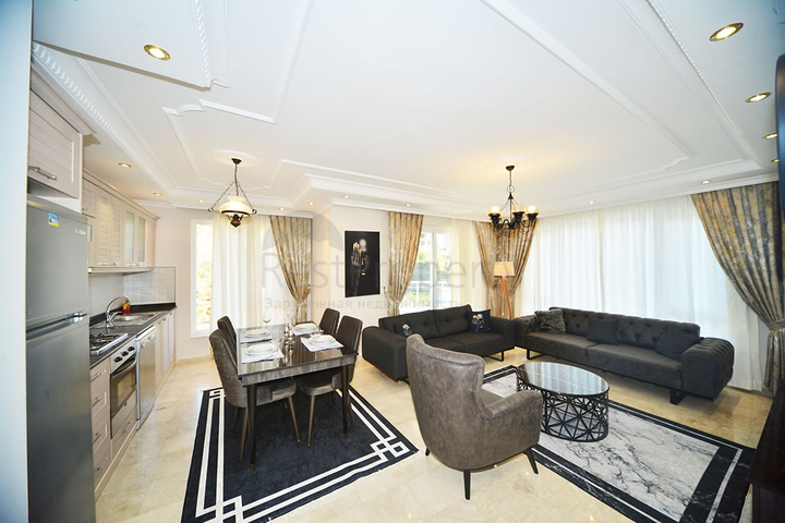 Меблированная квартира планировки 2+1 в районе Махмутлар