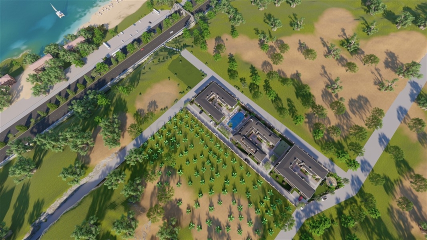 Новый проект в 150 метрах от песчаного пляжа