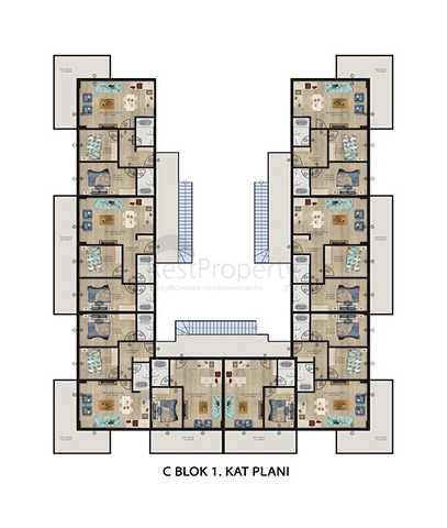 Новый проект в 150 метрах от песчаного пляжа