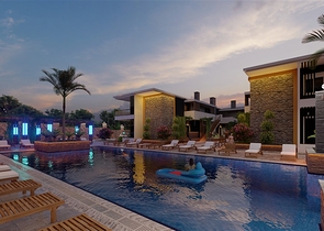 Новый проект в 150 метрах от песчаного пляжа