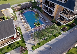 Новый проект в 150 метрах от песчаного пляжа