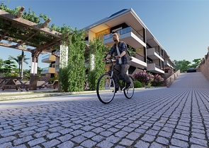 Новый проект в 150 метрах от песчаного пляжа