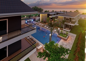 Новый проект в 150 метрах от песчаного пляжа