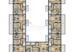 Новый проект в 150 метрах от песчаного пляжа
