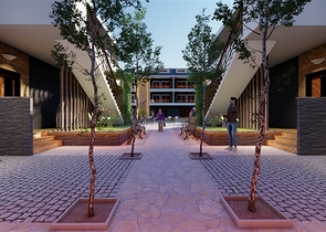 Новый проект в 150 метрах от песчаного пляжа