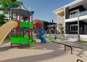 Новый проект в 150 метрах от песчаного пляжа