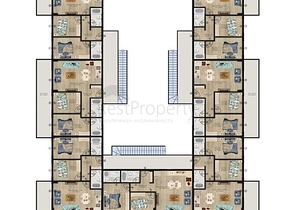 Новый проект в 150 метрах от песчаного пляжа