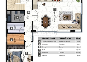 Отдельностоящая вилла с видом на море