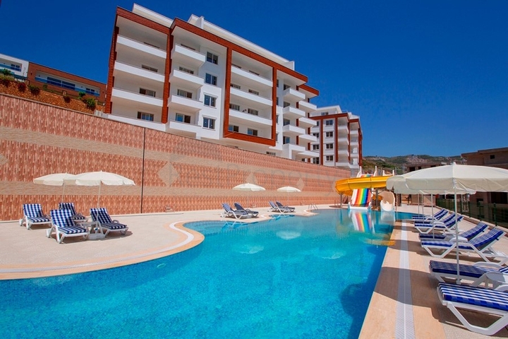 Пентхаус с видом на море в районе Каргыджак