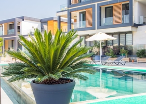 Доступные квартиры в центре Бодрума с видом на Море и город!