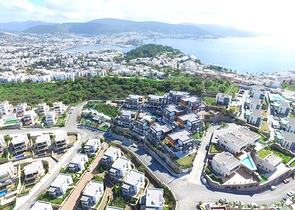 Доступные квартиры в центре Бодрума с видом на Море и город!